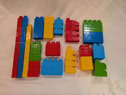 Mega Bloks, 80 Piece Set (with a few extra pieces)