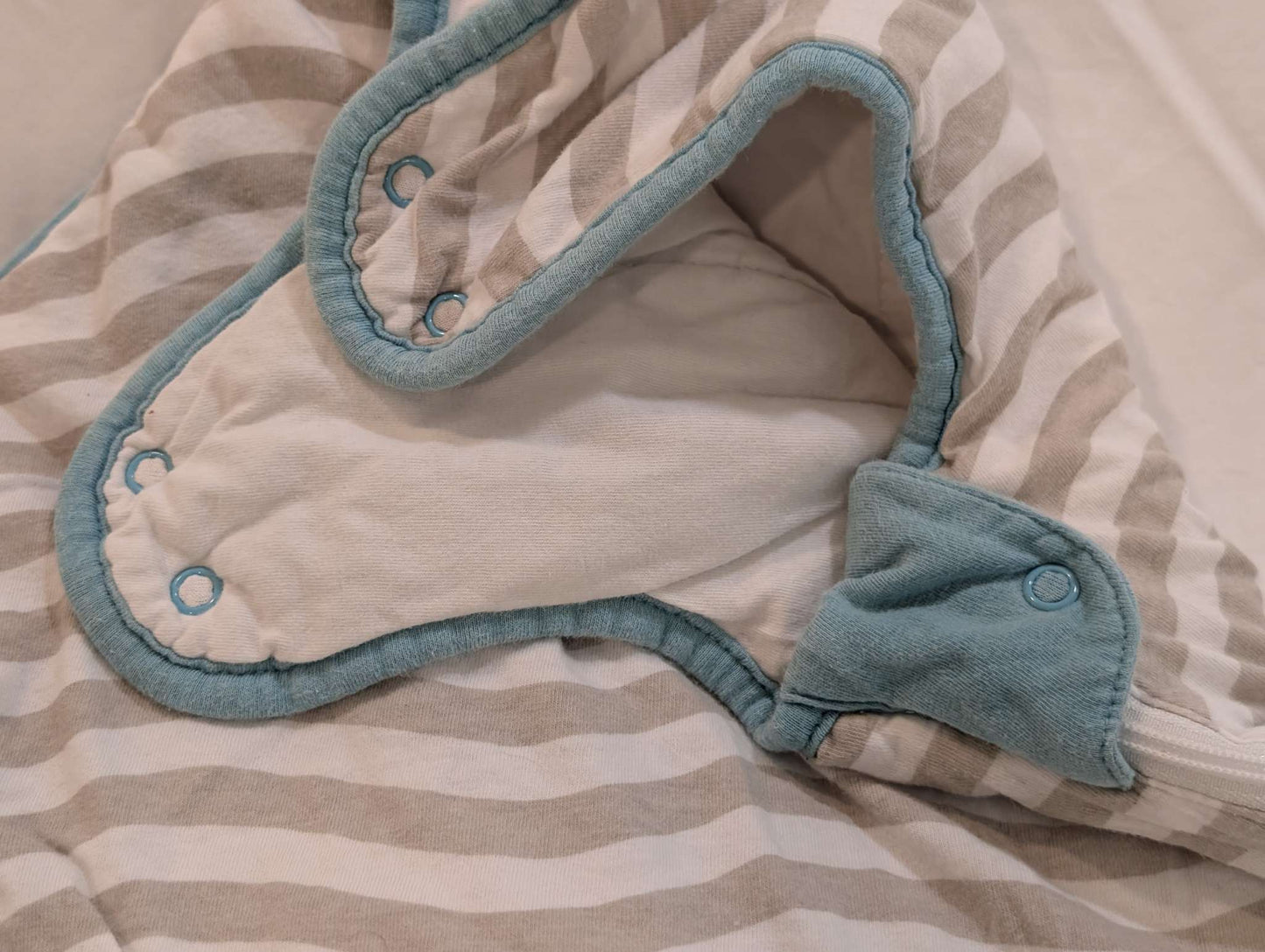 2.5 Tog Grobag Sleepsack, 6-18 Months, Grey & White Stripe, 6-12 Months (Medium)