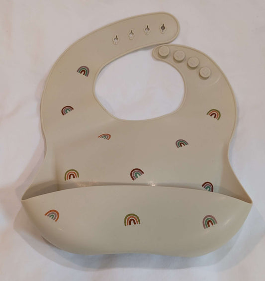 Mushies Rainbow Silicone Bib