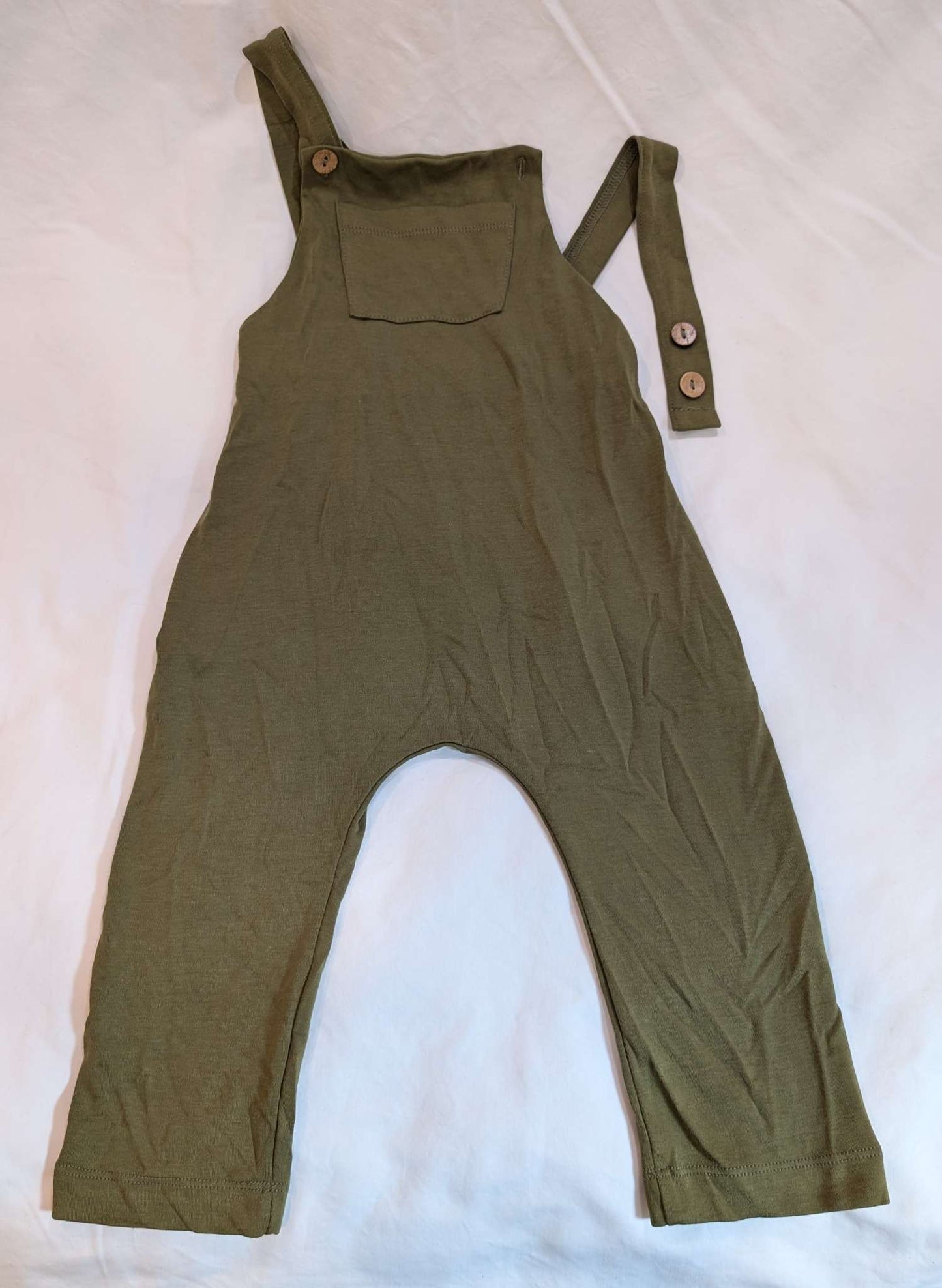 Little & Lively Adjustable Overalls, 6-12M, Dark Green, MSRP: $64, Kids 9 Month (6-9M)