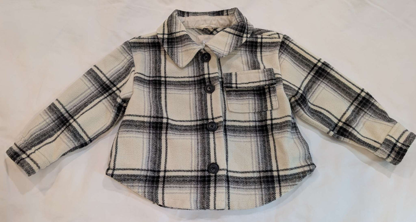 Plaid Wool Shirt Jacket, Baby Gap, 2 Years, Kids 2T