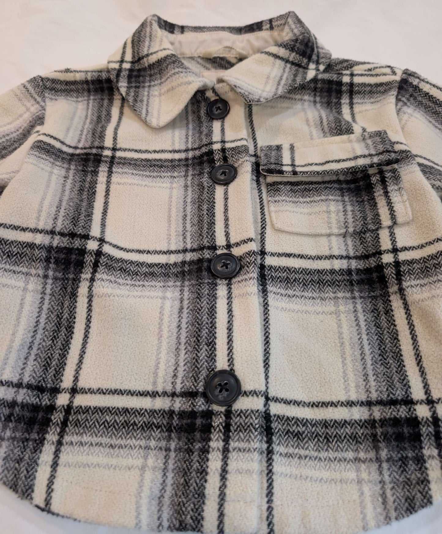 Plaid Wool Shirt Jacket, Baby Gap, 2 Years, Kids 2T