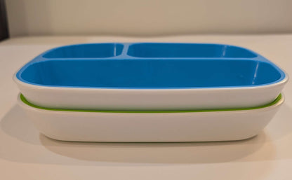 3 Suction Cup Bowls, 2 Divided Plates, Munchkin Brand