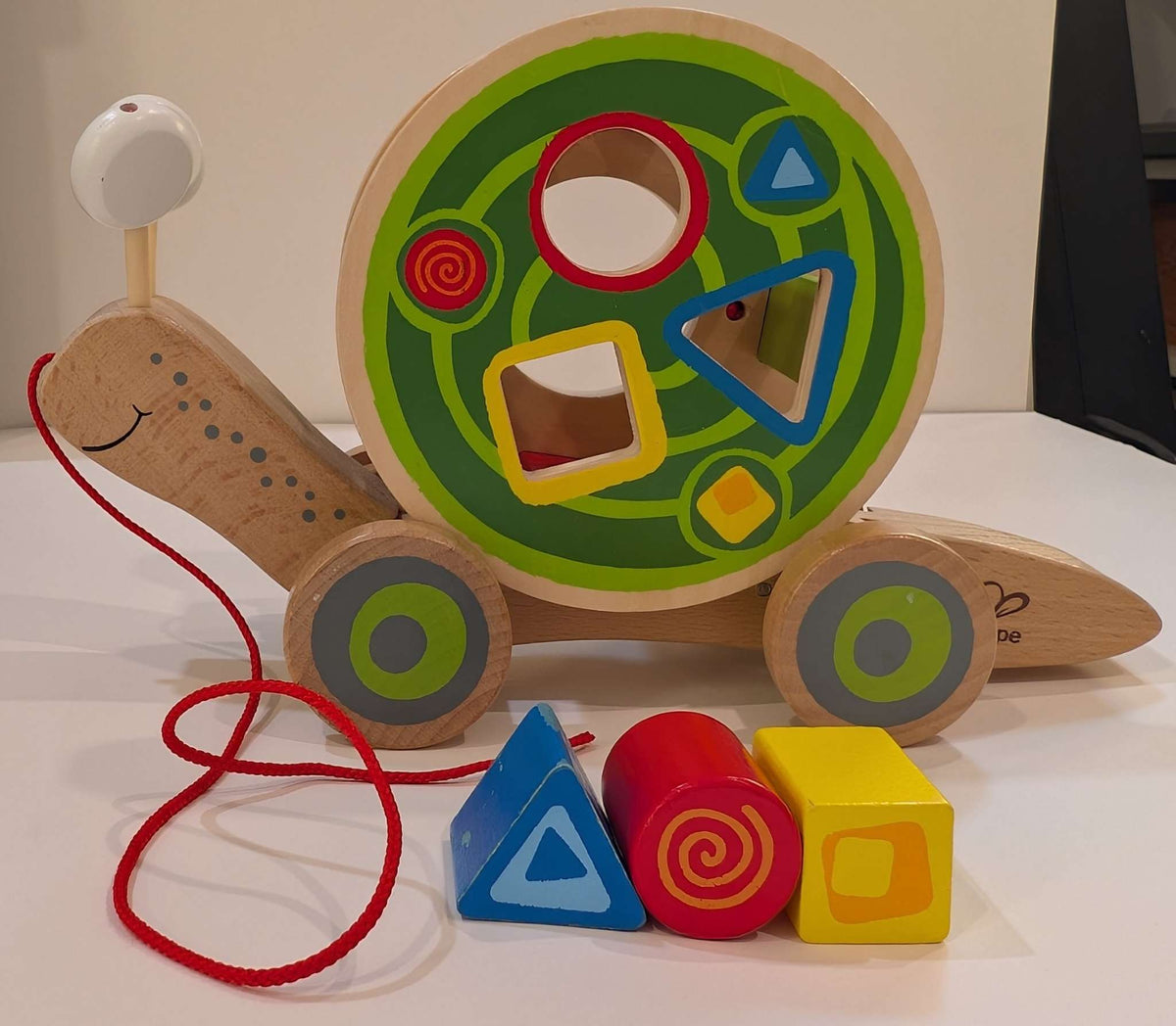 Hape Walk-Along Snail Toddler Wooden Toy, MSRP: $40