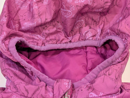 MEC Cocoon Reversible Jacket, Pink, Woodland Pattern, Size 12M, MSRP: $45, Kids 12 Month (9-12M)