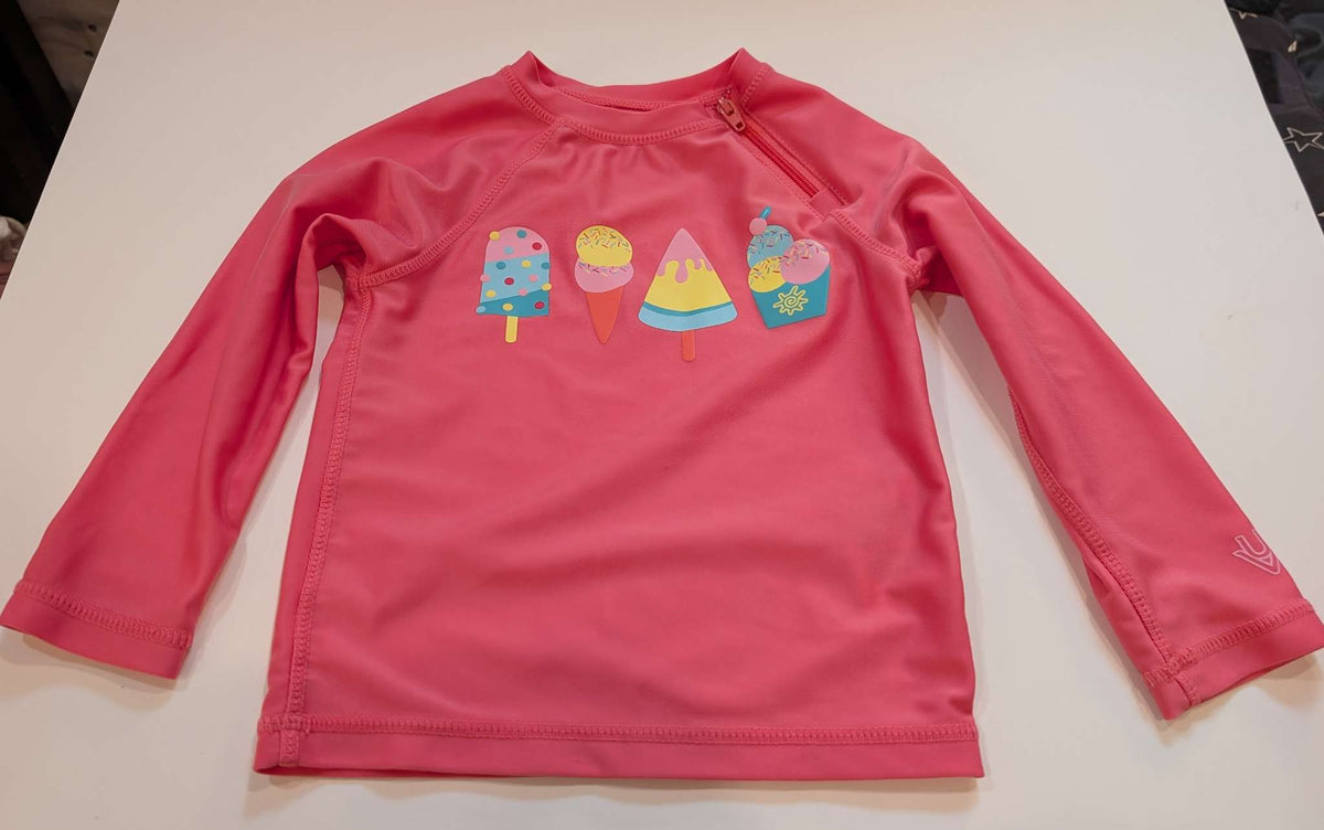 UV Skinz 3 Piece Swimsuit, Ice Cream Pattern, Pink, 2T, Kids 2T