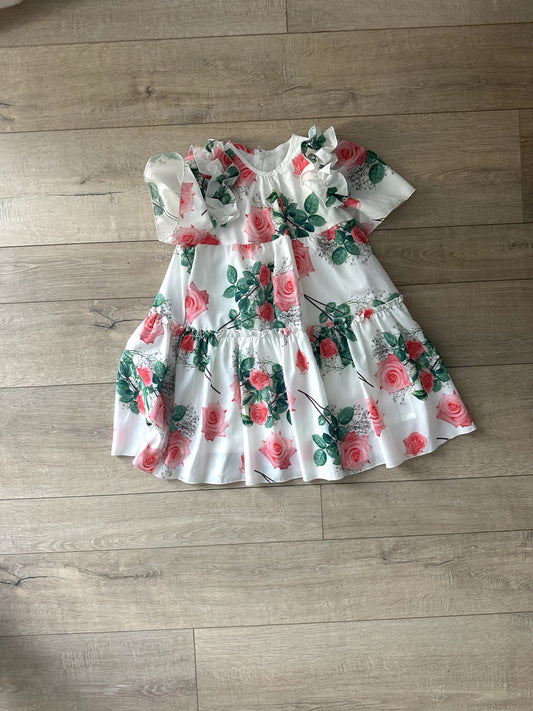 Floral Rose Dress, Kids 4/4T