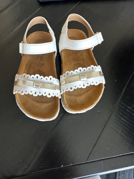 White Bow Sandals, Shoes 10 (Toddler:2-4yr)