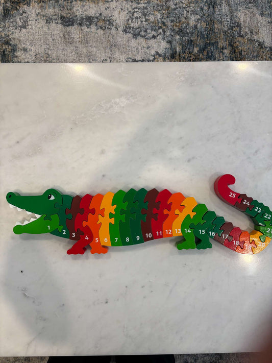 Wooden Crocodile Puzzle