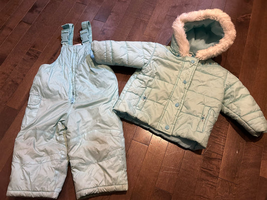 Sears Baby Light Blue Girls 18m Snowsuit, Kids 18 Month (12-18M)