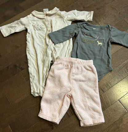 3-6m jammy sleepwear bundle , Kids 3 Month (0-3M)