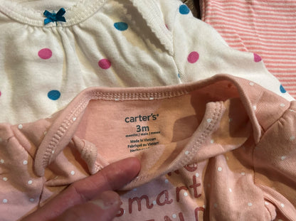 3m bundle long sleeve onesies , Kids 3 Month (0-3M)