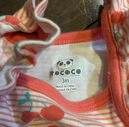3-6m stretchy girls rompers , Kids 3 Month (0-3M)