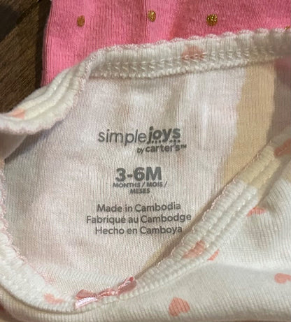 3-6m onesie set , Kids 6 Month (3-6M)