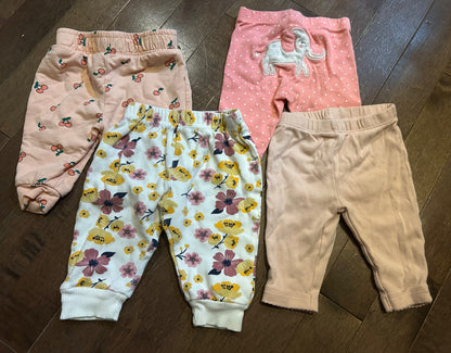 3m girls pants bundle , Kids 3 Month (0-3M)