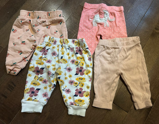 3m girls pants bundle , Kids 3 Month (0-3M)