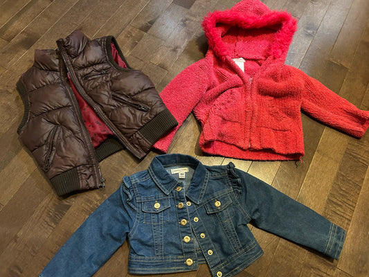 Girls Fall Jackets and Vest size 24m, Kids 24 Month (18-24M)