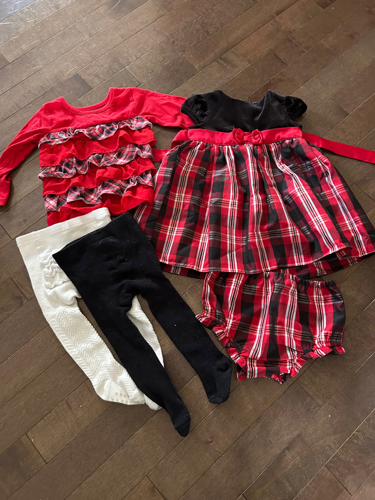 18m girls holiday Christmas outfit bundle, Kids 18 Month (12-18M)