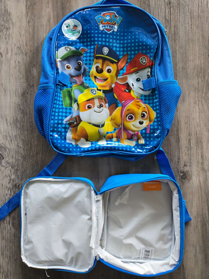 Paw Patrol backpack + lunch bag combo