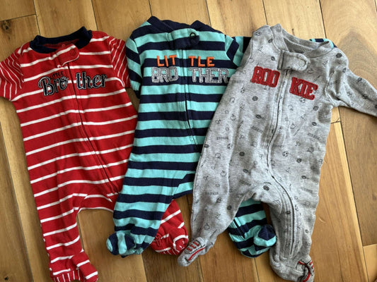 3 pack Carter's NB Cotton Sleepers, Kids Newborn