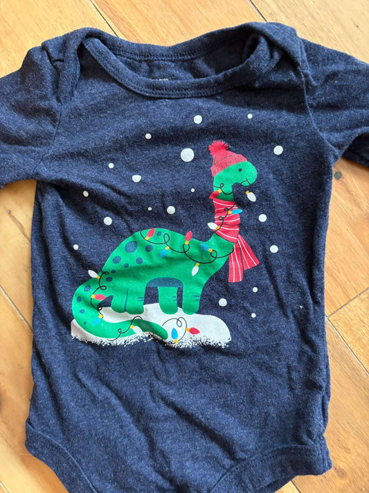 George 6-12 Month Christmas Dinosaur onesie, Kids 9 Month (6-9M)