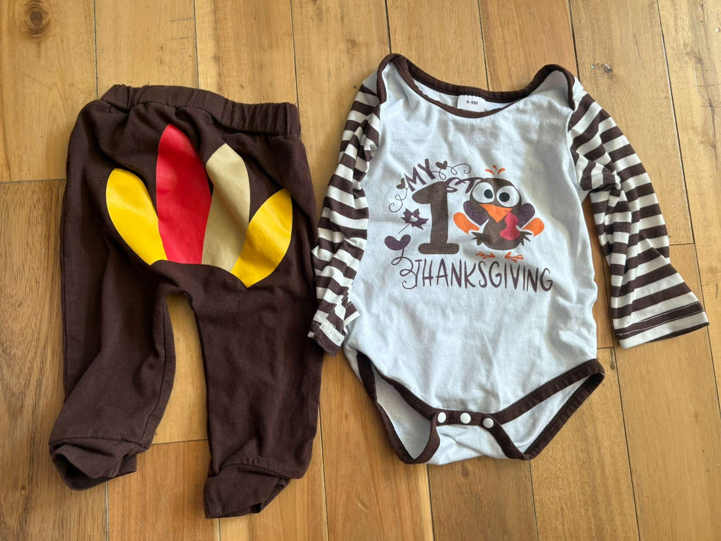My First Thanksgiving Outfit 6-9M, Kids 9 Month (6-9M)
