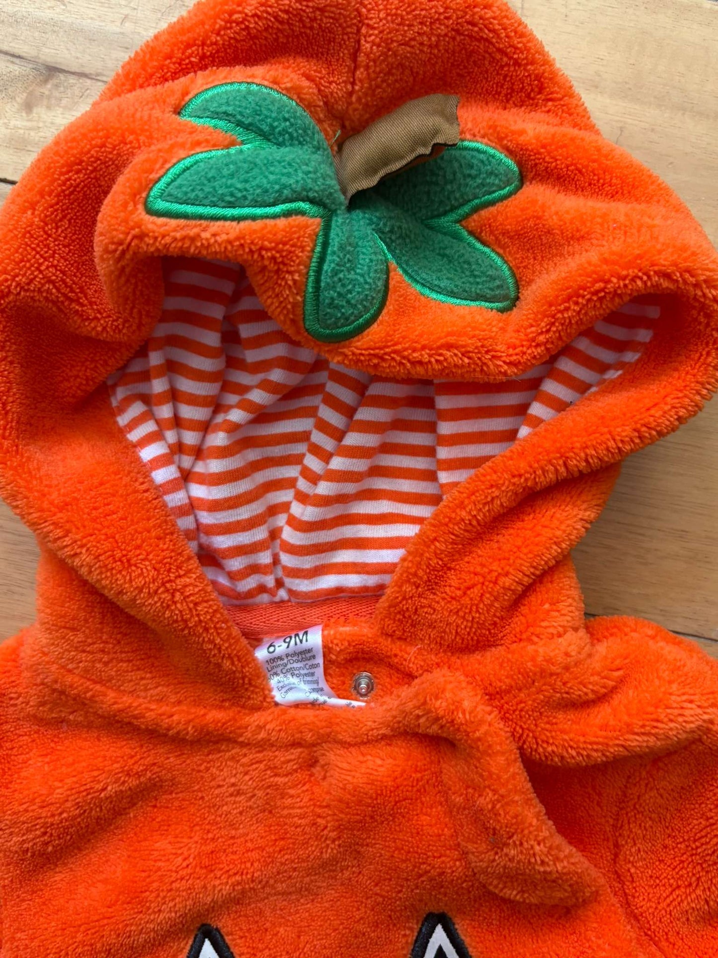 6-9M Pumpkin Bunting Suit, Kids 9 Month (6-9M)