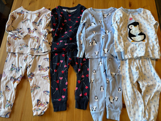 18-24m baby girl winter pajamas, Kids 24 Month (18-24M)
