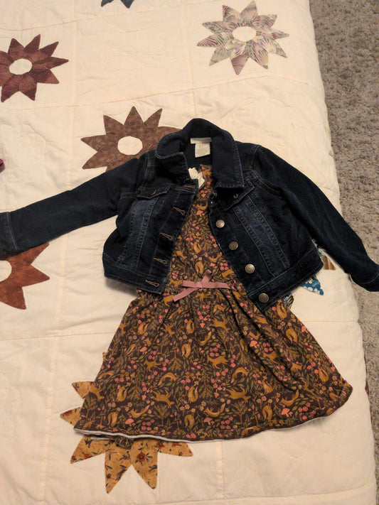 Cynthia Rowley Dress 2-3T and Jean Jacket, Kids 2T