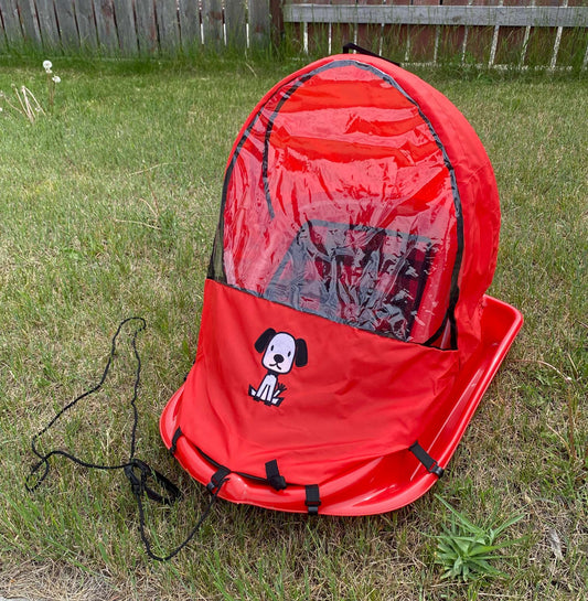 Sled with Cover, Made in Canada, 3 point Harness, Max 30lbs