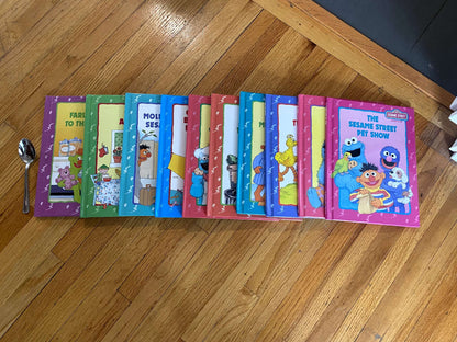 Sesame Street Hard Cover Books, Large Size, 10 total