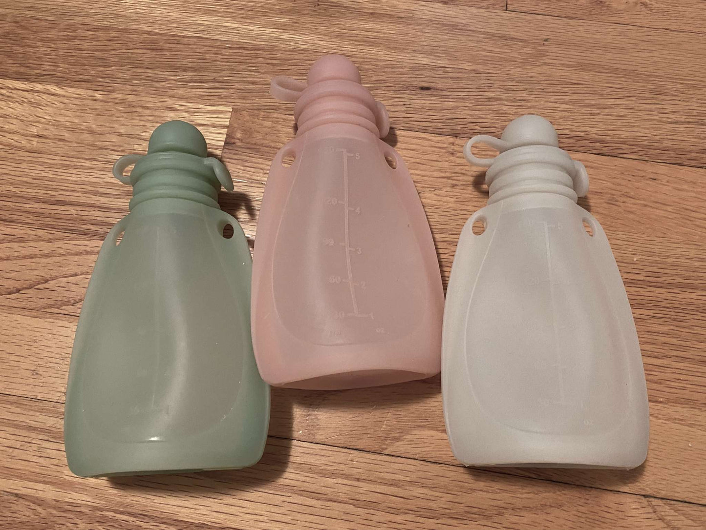 Reusable Silicone Food Pouches / Squeeze Bottles