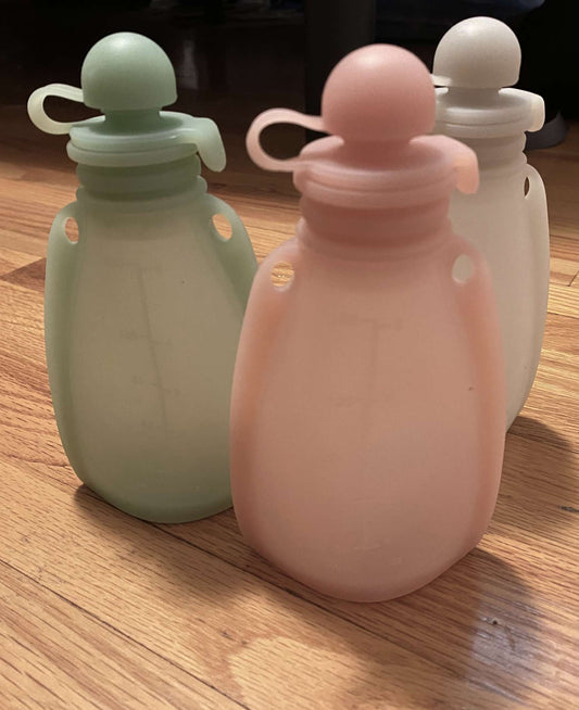 Reusable Silicone Food Pouches / Squeeze Bottles