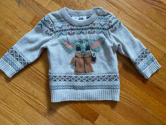 Star Wars Baby Yoda Christmas Sweater, Kids 18 Month (12-18M)