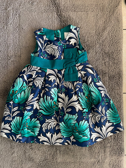 2T Gymboree girls formal dress- blue/teal/white, Kids 2T