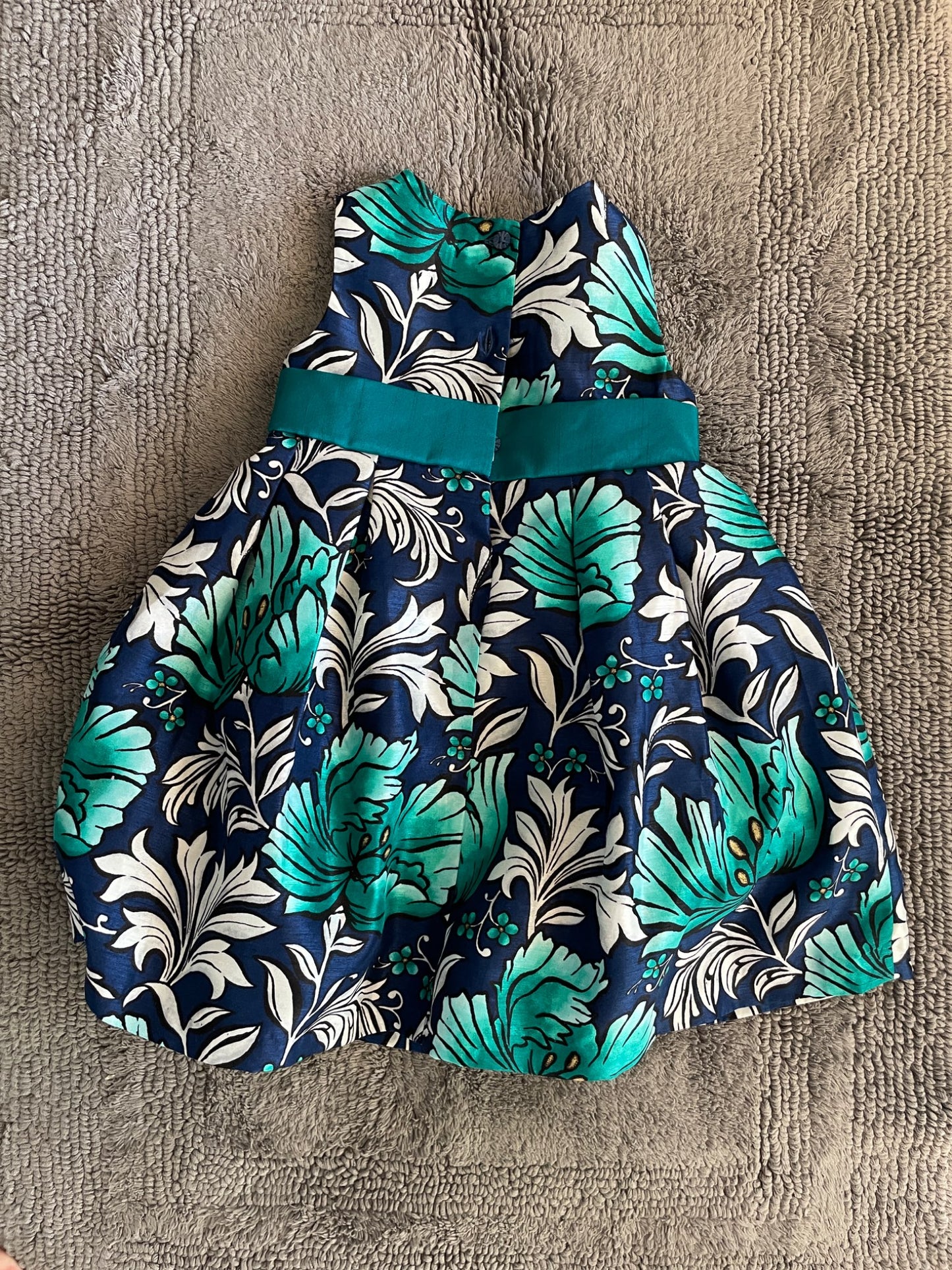 2T Gymboree girls formal dress- blue/teal/white, Kids 2T