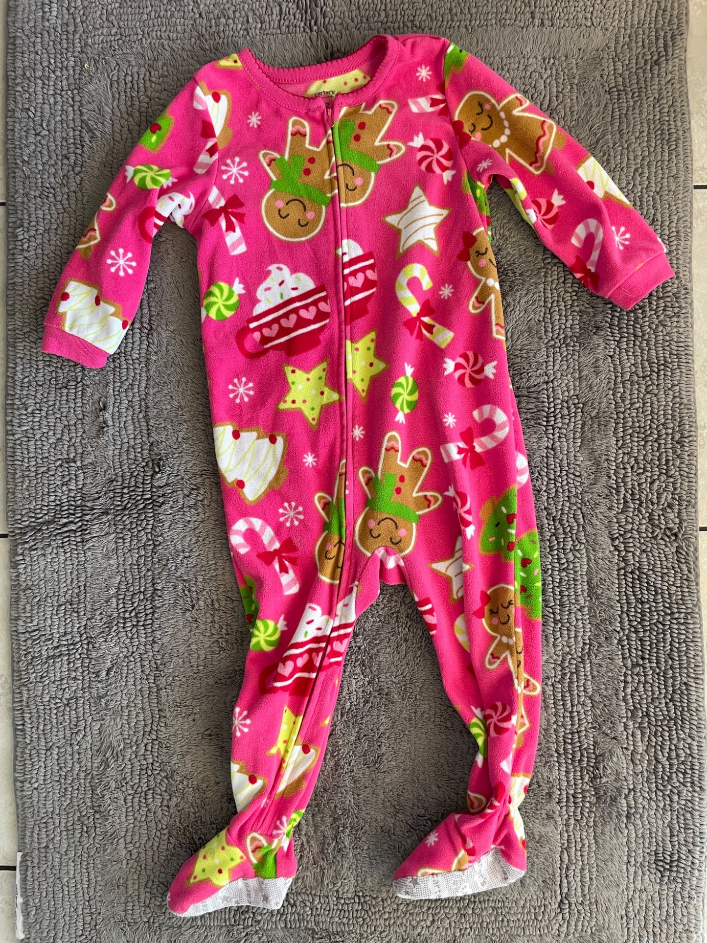 Set of 3 fleece Christmas pyjamas 2T girls , Kids 2T