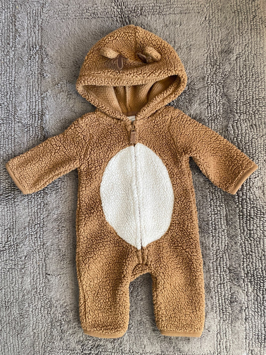 Carter’s 3M fleece reindeer suit , Kids 3 Month (0-3M)