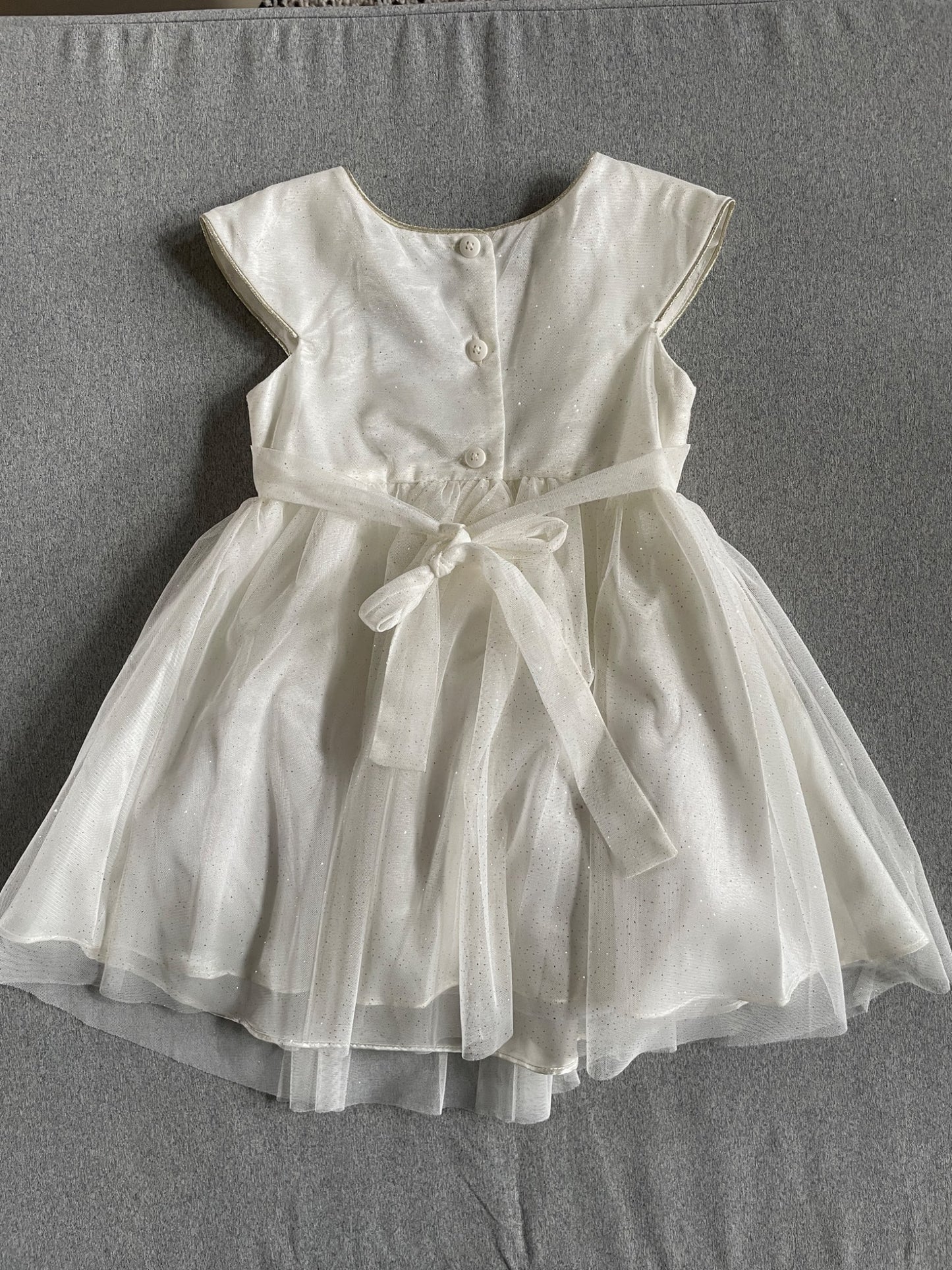 Size 3 girls special occasion dress- cream/gold, Kids 3T