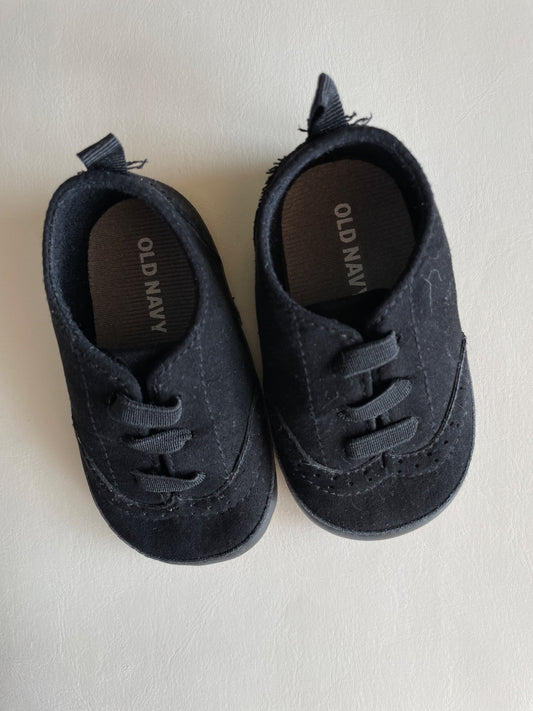 Old navy Black dress shoes 6-12M boys , Shoes 1 (Baby: 0-12 mth)