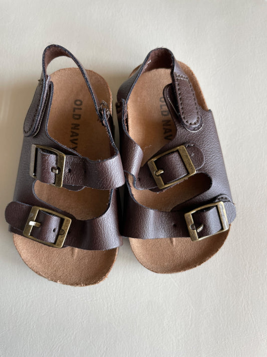 Old navy boys 6-12M brown sandals , Shoes 1 (Baby: 0-12 mth)