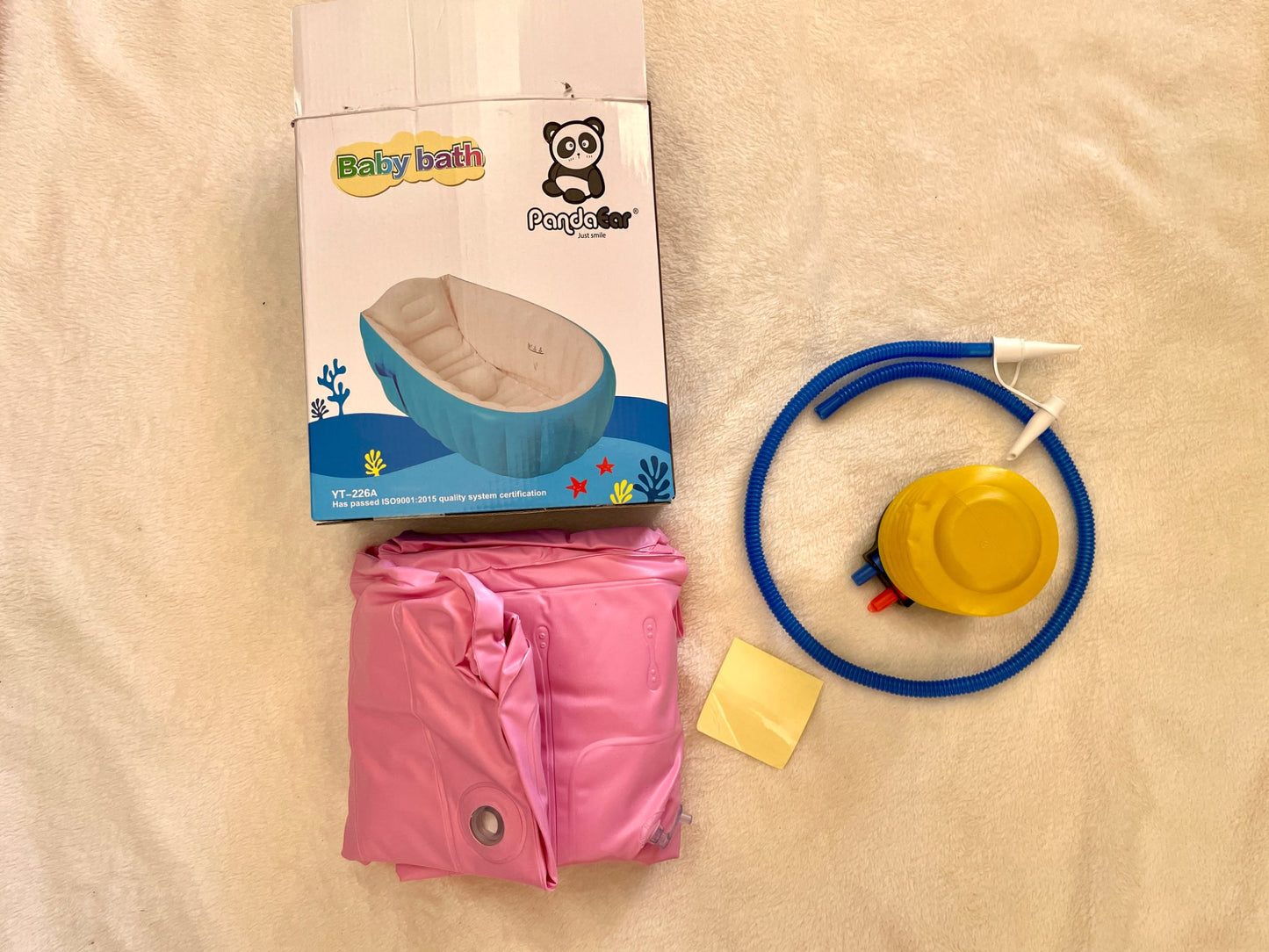 Baby inflatable bathtub (pink), retails for $28.98