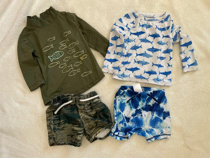 Bundle of two 6-12M boys swim suits , Kids 9 Month (6-9M)