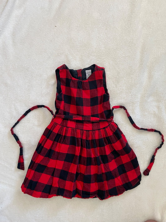 Carter’s 3T black/red Christmas/holiday dress , Kids 3T