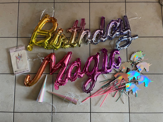 Unicorn birthday party supplies
