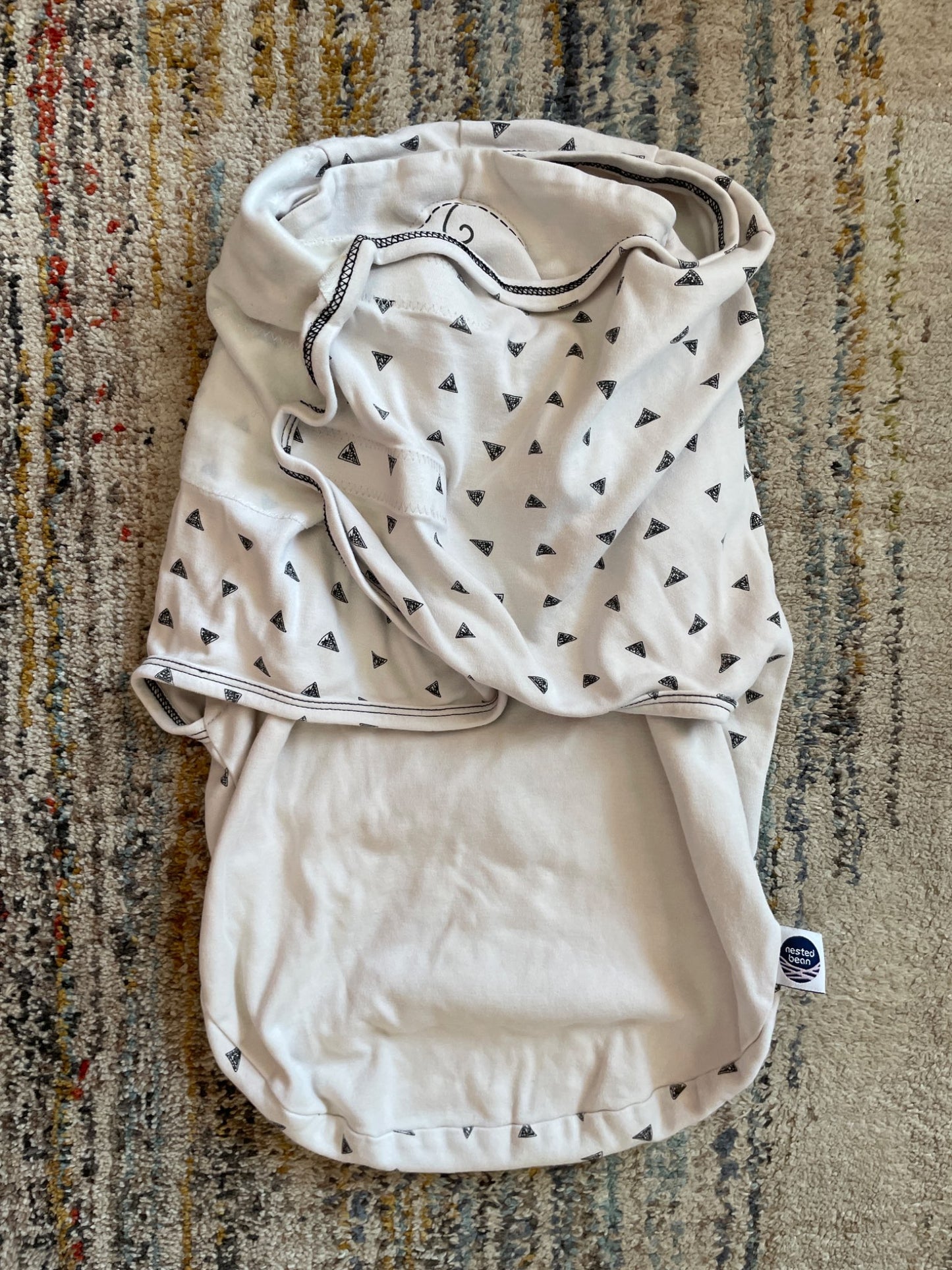 Nested bean weighted swaddle sleepsack 0-6 months , 0-6 Months (Small)