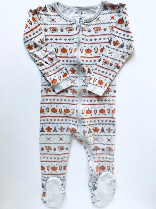 Petit Lem Zip Footed Sleeper, Retails $32, Kids 18 Month (12-18M)