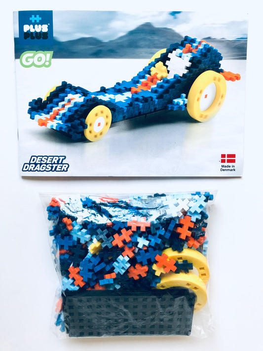 PLUS PLUS GO! Desert Dragster Car, Retails $28