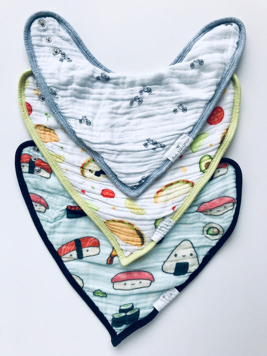 Loulou Lollipop Bandana Bib Bundle, Retails $35.93