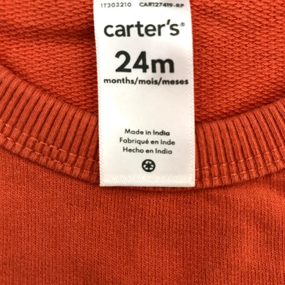 Carter’s Halloween Pumpkin Romper, Retails $28, Kids 24 Month (18-24M)